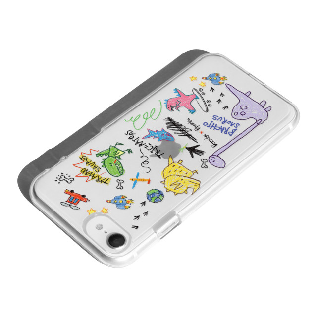 【iPhoneSE(第3/2世代)/8/7 ケース】ソフトクリアケース (DINO DOODLE)goods_nameサブ画像