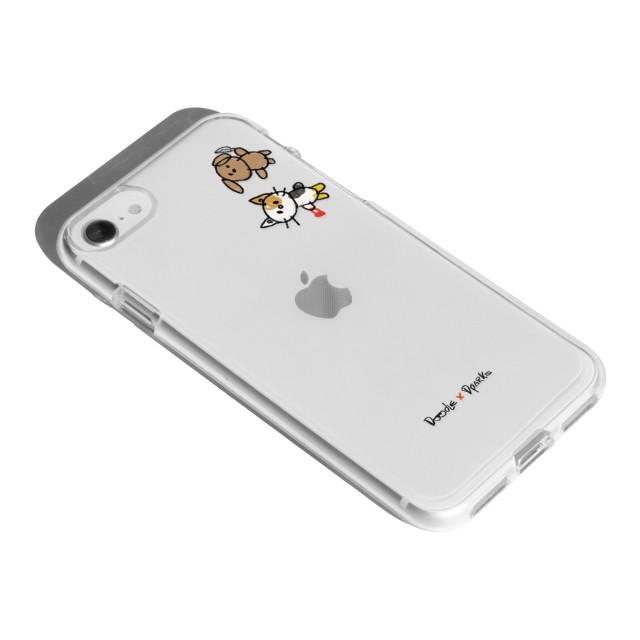 【iPhoneSE(第3/2世代)/8/7 ケース】ソフトクリアケース (のぞき ネコ・イヌ)goods_nameサブ画像