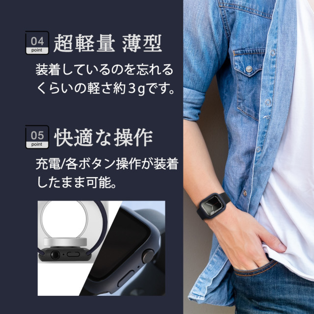 【Apple Watch ケース 40mm】ガラスフィルム一体型 保護ケース ALL IN ONE GLASS CASE OWL-AWBCV04シリーズ (クリア) for Apple Watch SE(第1世代)/Series6/5/4サブ画像