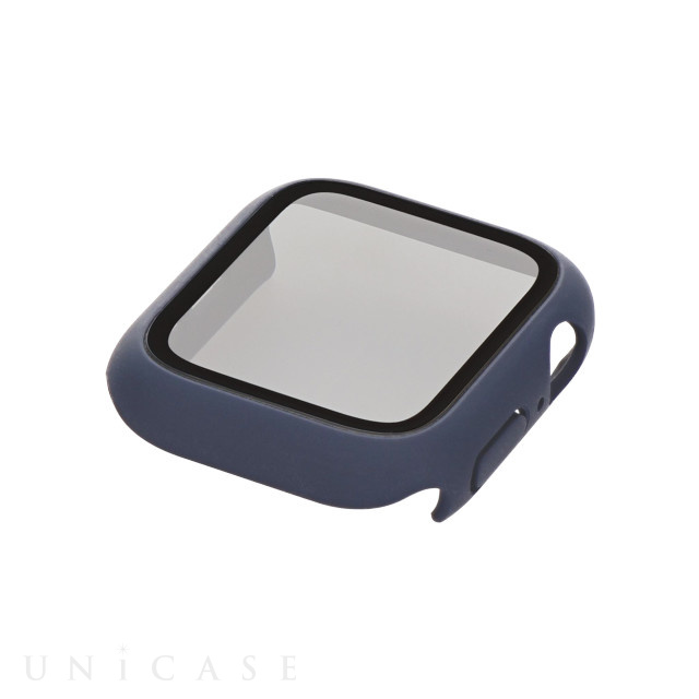 【Apple Watch ケース 40mm】ガラスフィルム一体型 保護ケース ALL IN ONE GLASS CASE OWL-AWBCV04シリーズ (ネイビー) for Apple Watch SE(第1世代)/Series6/5/4