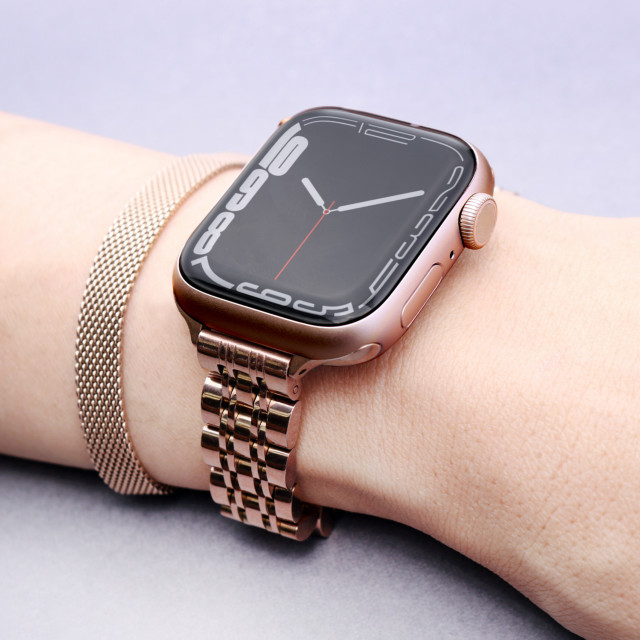 【Apple Watch バンド 41/40/38mm】JUBILEE METAL BAND (ローズゴールド) for Apple Watch SE(第2/1世代)/Series9/8/7/6/5/4/3/2/1サブ画像