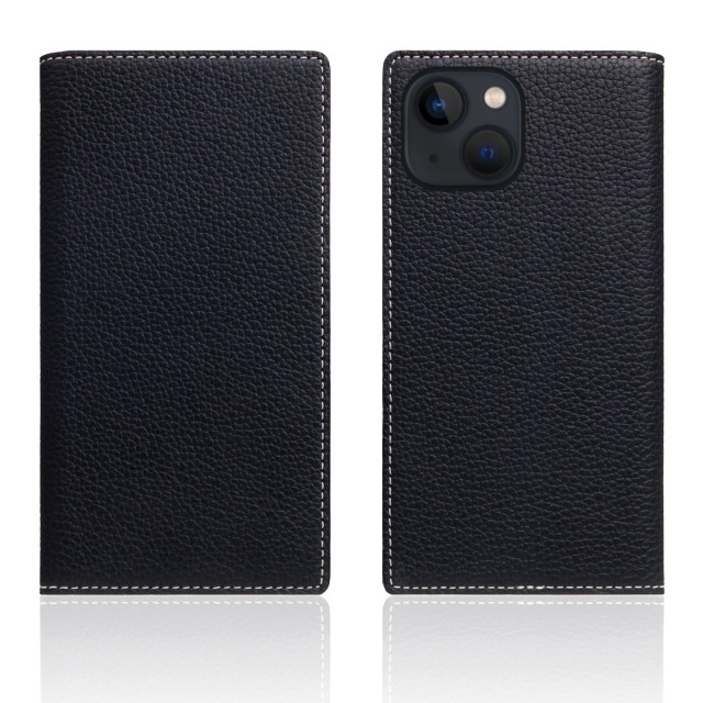 【iPhone13 mini ケース】Full Grain Leather Case (ブラックブルー)サブ画像