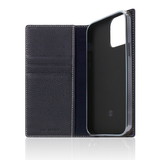 【iPhone13 mini ケース】Full Grain Leather Case (ブラックブルー)goods_nameサブ画像