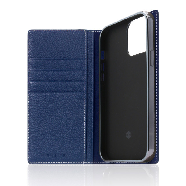 【iPhone13 ケース】Full Grain Leather Case (ネイビーブルー)サブ画像