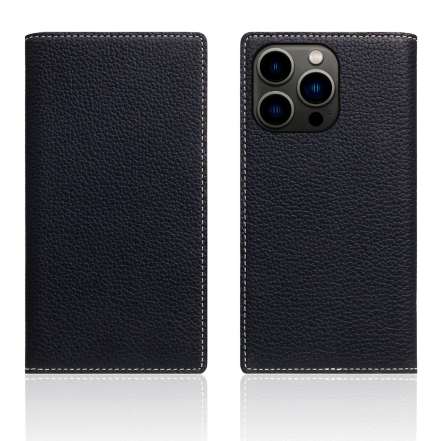 【iPhone13 Pro ケース】Full Grain Leather Case (ブラックブルー)goods_nameサブ画像