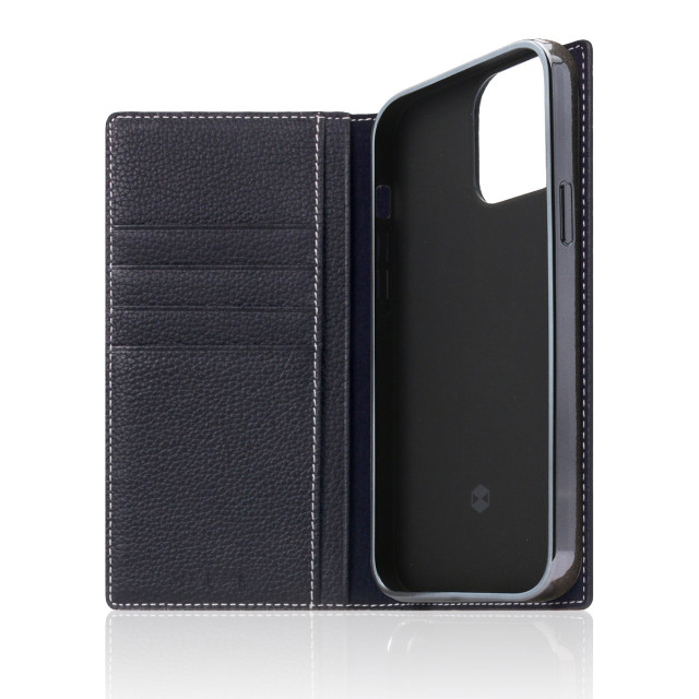 【iPhone13 Pro ケース】Full Grain Leather Case (ブラックブルー)goods_nameサブ画像