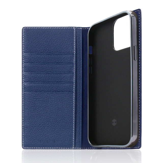 【iPhone13 Pro Max ケース】Full Grain Leather Case (ネイビーブルー)サブ画像