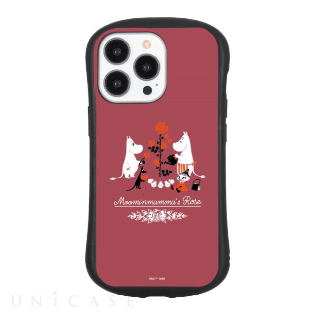 【iPhone13 Pro ケース】ムーミン Moominmamma’s Rose ハイブリッドガラスケース (ムーミンママA)