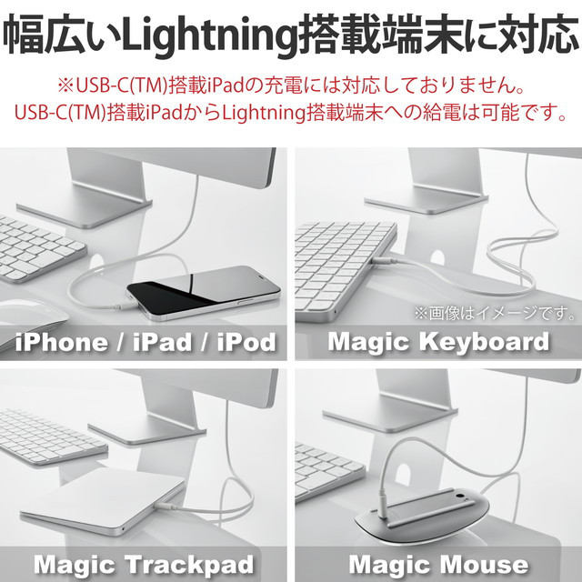 USB-C to Lightningケーブル (スタンダード) (シルバー)goods_nameサブ画像