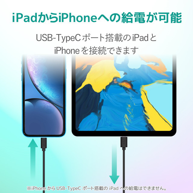 USB-C to Lightningケーブル (やわらか) (1.2m ブラック)サブ画像