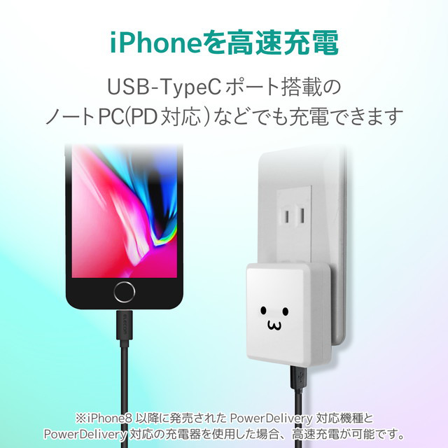 USB-C to Lightningケーブル (やわらか) (2.0m ブラック)goods_nameサブ画像