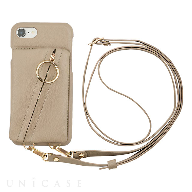 【アウトレット】【iPhoneSE(第3/2世代)/8/7 ケース】Clutch Ring Case for iPhoneSE(第3世代)(beige)