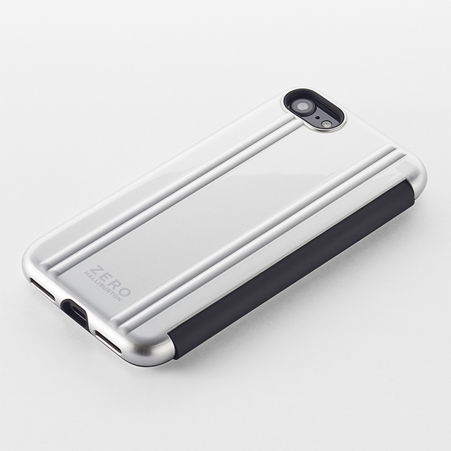 【アウトレット】【iPhoneSE(第3/2世代)/8/7 ケース】ZERO HALLIBURTON Hybrid Shockproof Flip case for iPhoneSE(第3世代)(Silver)goods_nameサブ画像
