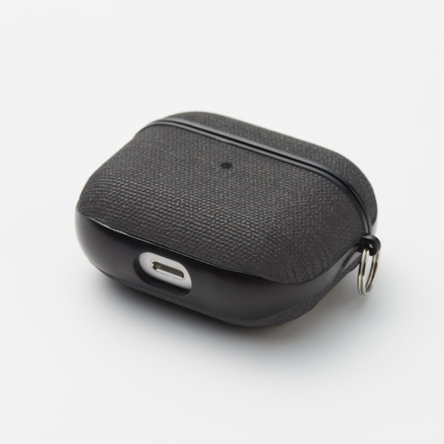 【アウトレット】【AirPods(第3世代) ケース】AirPods Texture Case(fabric-black)サブ画像