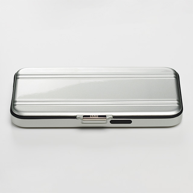 【アウトレット】【iPhone13 Pro ケース】ZERO HALLIBURTON Hybrid Shockproof Flip Case for iPhone13 Pro (Silver)サブ画像