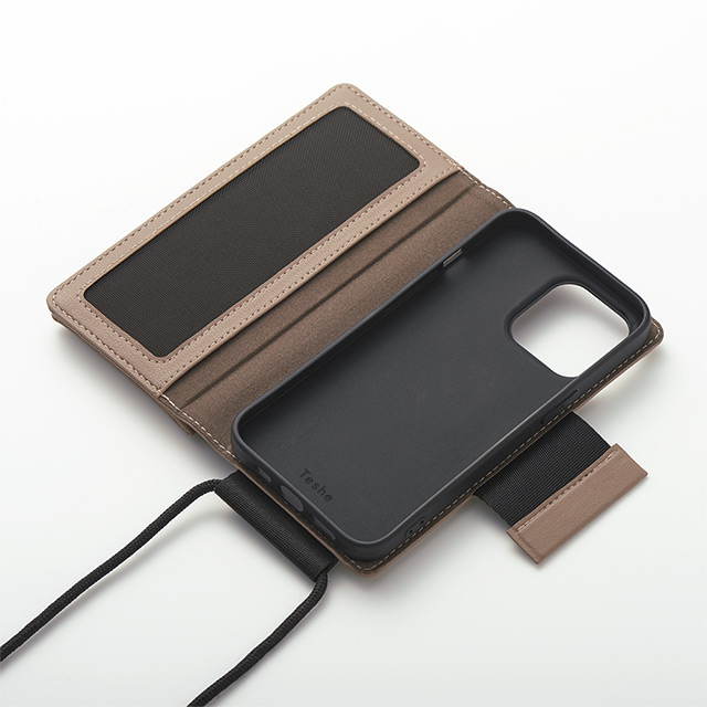 【アウトレット】【iPhone13 ケース】Teshe light flip case for iPhone13 (taupe)サブ画像