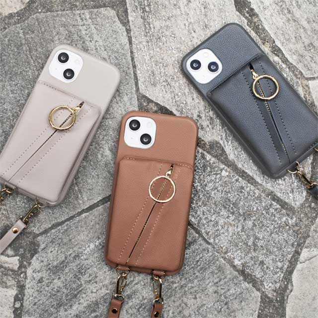 【アウトレット】【iPhone13 mini/12 mini ケース】Clutch Ring Case for iPhone13 mini (brown)goods_nameサブ画像