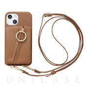 【アウトレット】【iPhone13 mini/12 mini ケース】Clutch Ring Case for iPhone13 mini (brown)