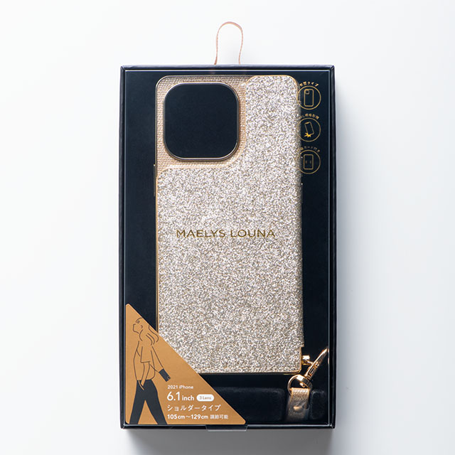 【アウトレット】【iPhone13 mini ケース】Cross Body Case for iPhone13 mini (prism gold)サブ画像