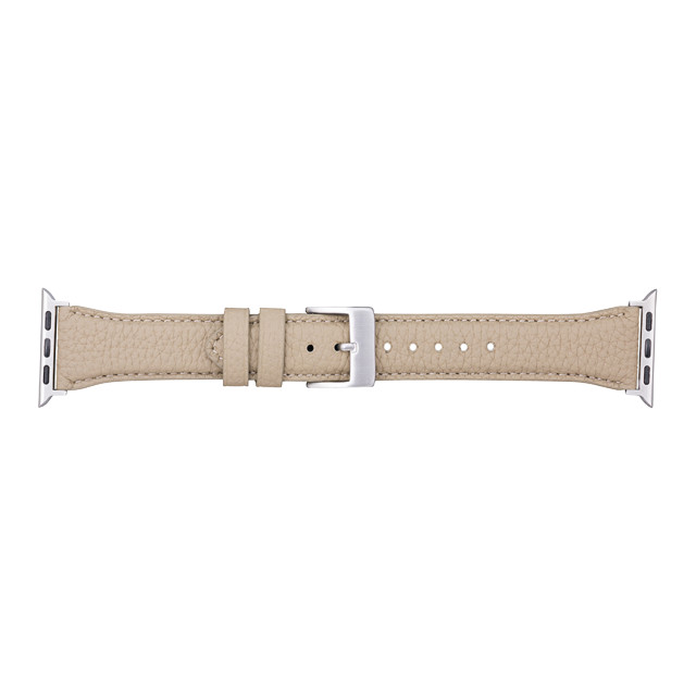 【Apple Watch バンド 41/40/38mm】German Shrunken-calf Genuine Leather Watchband Pin Buckle Type (グレージュ)goods_nameサブ画像