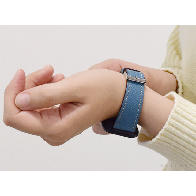 【Apple Watch バンド 41/40/38mm】カーフレザーストラップ BREST (Pastel Blue/Black) for Apple Watch SE(第2/1世代)/Series9/8/7/6/5/4/3/2/1goods_nameサブ画像