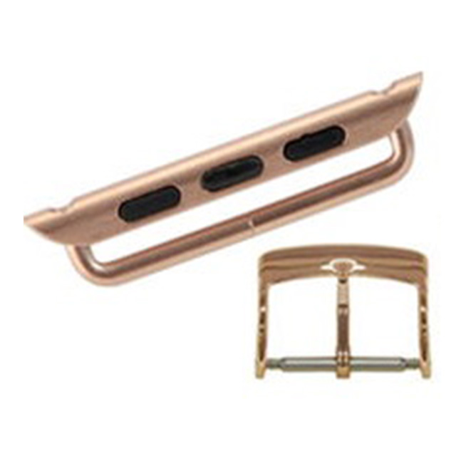 【Apple Watch バンド 41/40/38mm】カーフレザーストラップ GRENOBLE (Creta/Rose Gold) for Apple Watch SE(第2/1世代)/Series9/8/7/6/5/4/3/2/1サブ画像