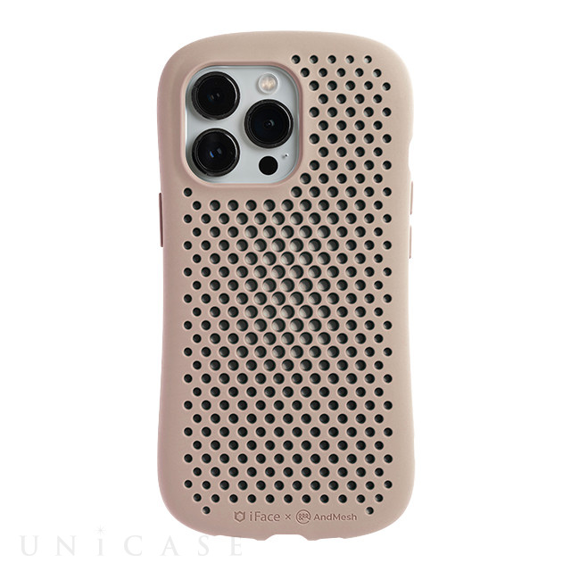 【iPhone13 Pro ケース】iFace × AndMesh MESH Grip Case (ベージュ)