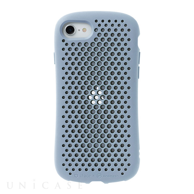 【iPhoneSE(第3/2世代)/8/7 ケース】iFace × AndMesh MESH Grip Case (ペールブルー)