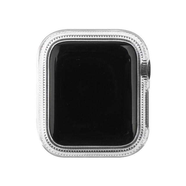 【Apple Watch バンド 44mm】保護ケース付きクリアチェーンバンド (クリア) for Apple Watch  SE(第1世代)/Series6/5/4