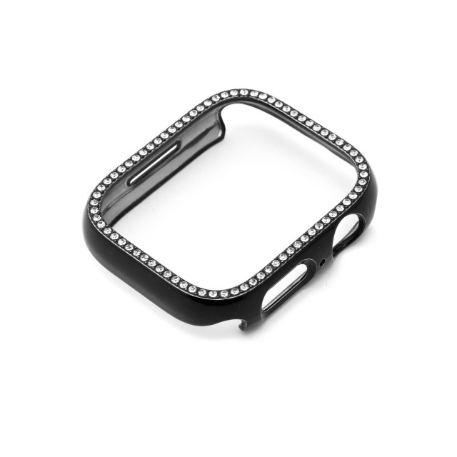 【Apple Watch ケース 44mm】ラインストーンケース (ブラック) for Apple Watch SE(第2/1世代)/Series6/5/4サブ画像