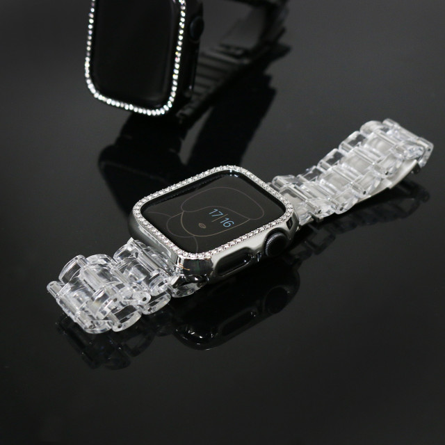 【Apple Watch ケース 41mm】ラインストーンケース (ブラック) for Apple Watch Series9/8/7goods_nameサブ画像