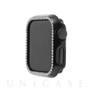 【Apple Watch ケース 40mm】ラインストーンケース (ブラック) for Apple Watch SE(第2/1世代)/Series6/5/4