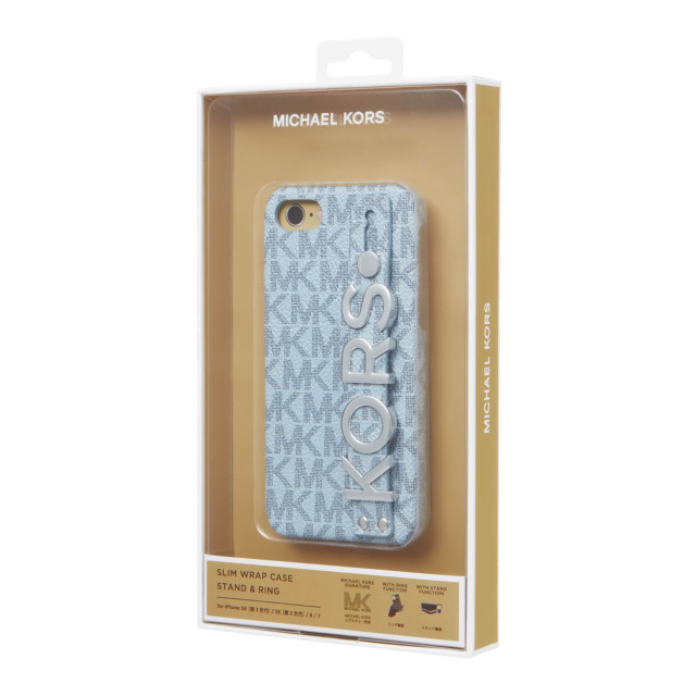 【iPhoneSE(第3/2世代)/8/7 ケース】Slim Wrap Case Stand ＆ Ring (Pale Blue Admiral)goods_nameサブ画像