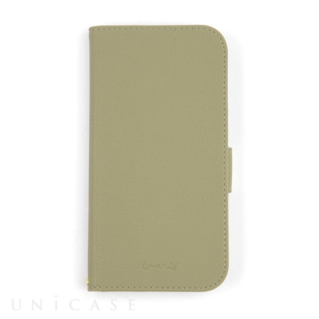 【iPhone12/12 Pro ケース】Book Type Case (KHAKI)