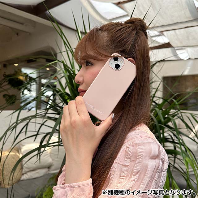 【iPhone13 Pro ケース】ハンドチェーンストラップ付きシリコンケース (ブラック)サブ画像