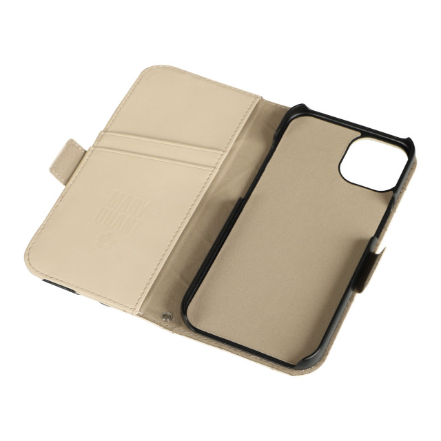 【iPhone13 ケース】DAISY PACH PU QUILT Leather Book Type Case (IVORY/BLACK)goods_nameサブ画像