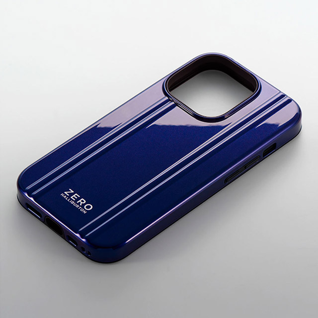 【iPhone14/13 ケース】ZERO HALLIBURTON Hybrid Shockproof Case (Blue)サブ画像