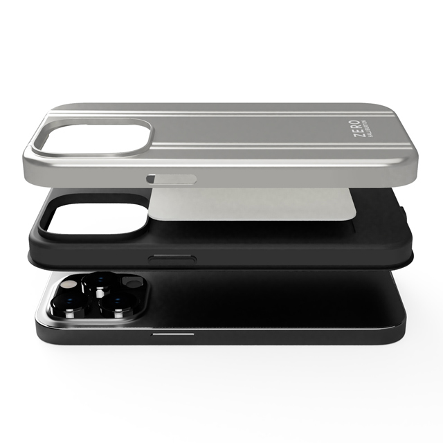 【iPhone14/13 ケース】ZERO HALLIBURTON Hybrid Shockproof Case (Silver)goods_nameサブ画像