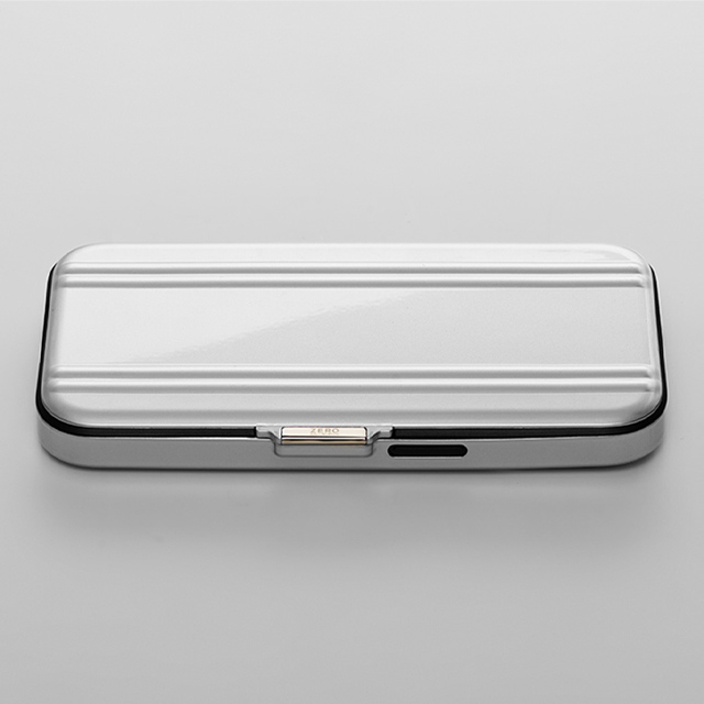 【iPhone14 Pro ケース】ZERO HALLIBURTON Hybrid Shockproof Flip Case (Silver)goods_nameサブ画像