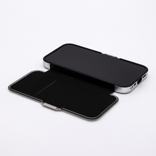 【iPhone14 Plus ケース】ZERO HALLIBURTON Hybrid Shockproof Flip Case (Silver)goods_nameサブ画像