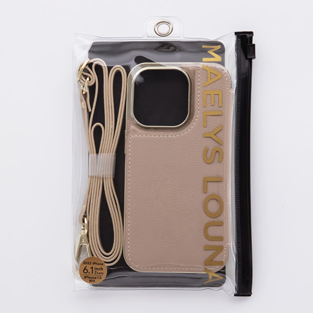 【iPhone14/13 ケース】Cross Body Case Duo (beige)goods_nameサブ画像