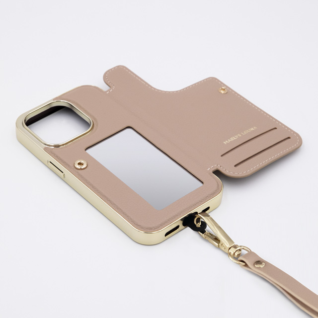 iPhone14 Pro ケース】Cross Body Case Duo (beige) MAELYS LOUNA 
