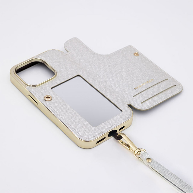 【iPhone14 Plus ケース】Cross Body Case Duo (white silver)サブ画像