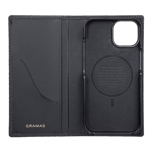 【iPhone14/13 ケース】“G-FOLIO” シュランケンカーフレザー フォリオケース (ブラック)goods_nameサブ画像