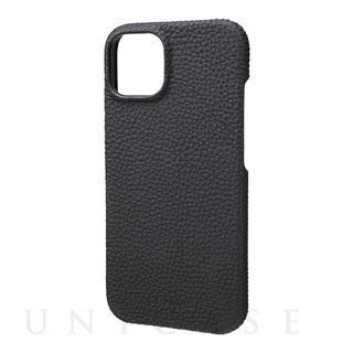iPhone13 Pro ケース】Leather Slim Wrap Case (Black Emboss