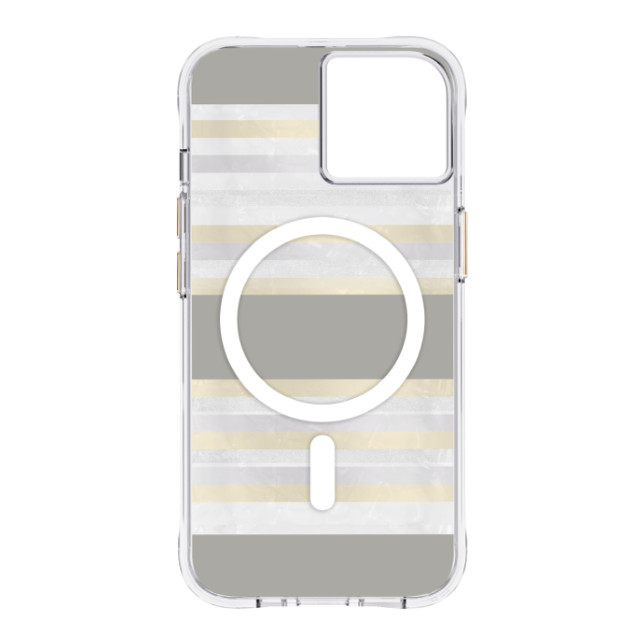 【iPhone14/13 ケース】MagSafe対応・抗菌・3.0m落下耐衝撃 Pearl Stripesサブ画像
