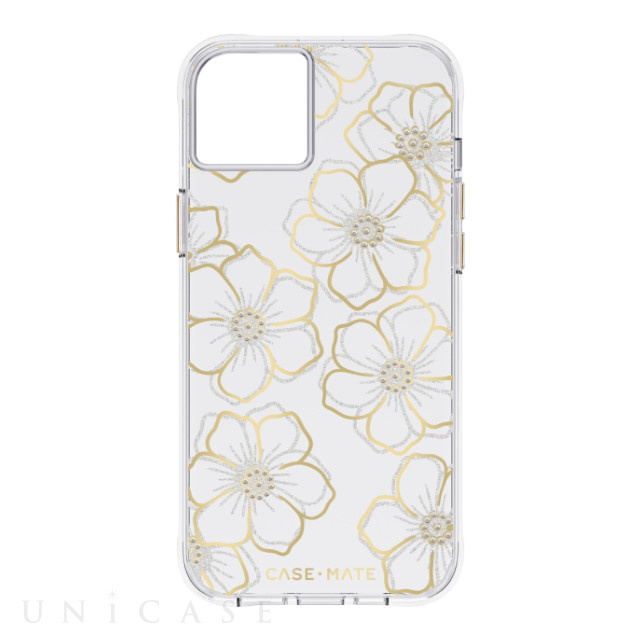 【iPhone14 Plus ケース】抗菌・3.0m落下耐衝撃 Floral Gems