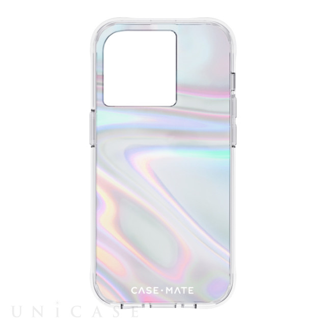 【iPhone14 Pro ケース】抗菌・3.0m落下耐衝撃 Soap Bubble (Iridescent)