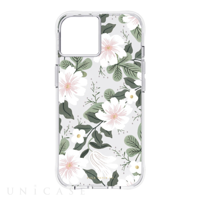 【iPhone14/13 ケース】RIFLE PAPER CO. 抗菌・3.0m落下耐衝撃 (Willow)