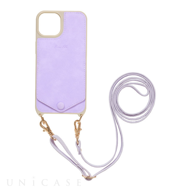 【iPhone14/13 ケース】背面型ケース Rosetta. (Lavender)